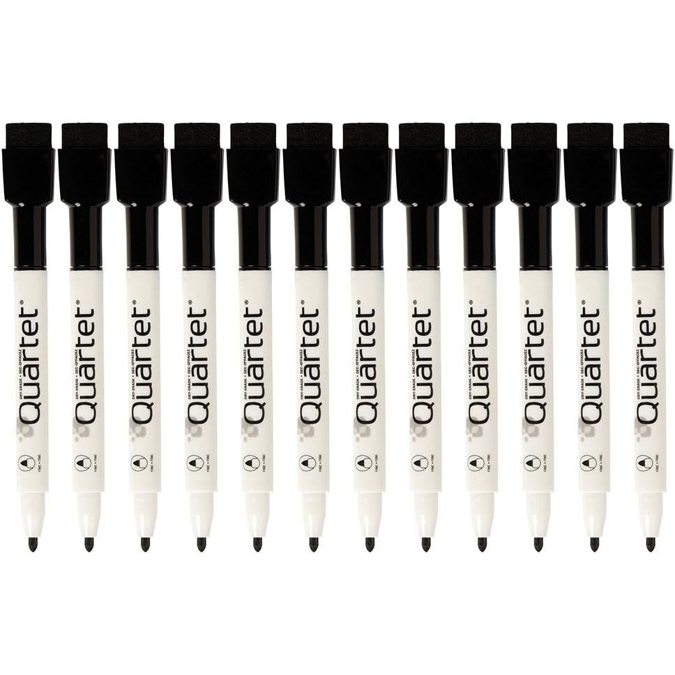 image:imageQuartet Dry Erase Markers Whiteboard Markers Fine Tip ReWritables Mini Magnetic Classic Colors 6 Pack 51659312QBlack