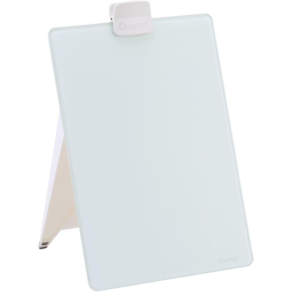 image:imageQuartet Dry Erase White Board 9W x 11H Desktop Glass Pad with Removable Clip and Marker White GDE119