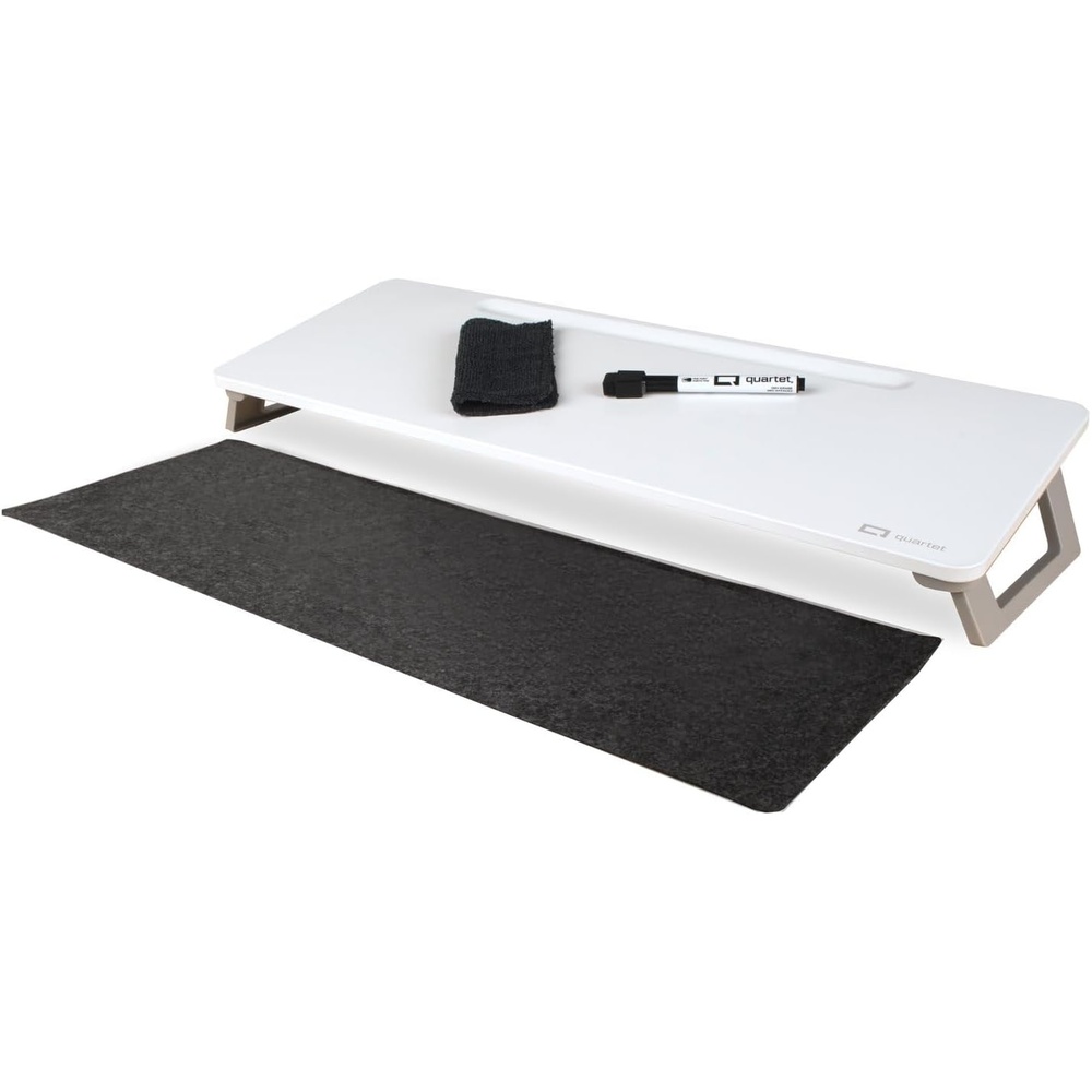 image:imageQuartet Dry Erase White Board Magnetic Desktop Computer Pad for Notetaking 21 x 734 Whiteboard 1 Dry Erase Marker and Keyboard Pad White Surface Q090F01R