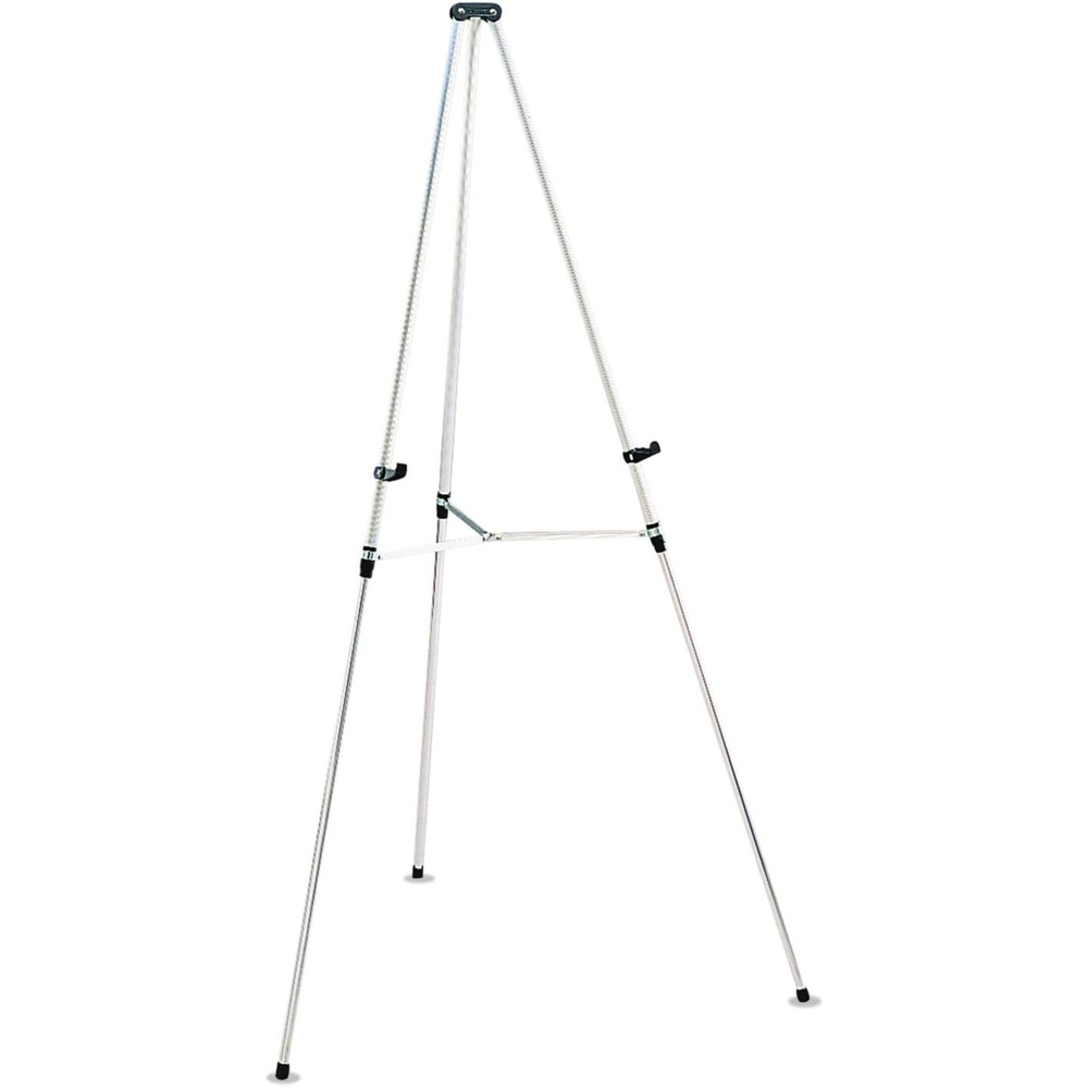 image:imageQuartet Easel Aluminum Lightweight Telescoping 66 Max Height Supports 25 lbs Black 51ESilver