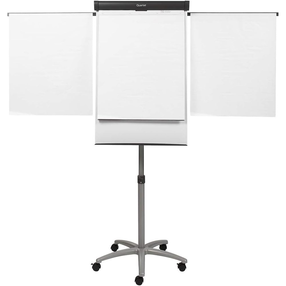 image:imageQuartet Easel Magnetic WhiteboardFlipchart 3 x 2 Compass Mobile Presentation Graphite Frame ECM32EU36W x 77H