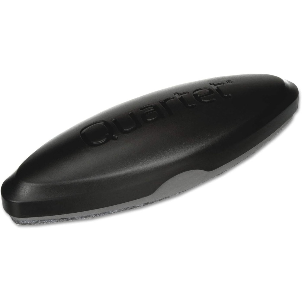 image:imageQuartet Eraser 2in1 WhiteboardChalkboard Magnetic 612x138 Oval Black BFEB2612 x 138 Pack of 12