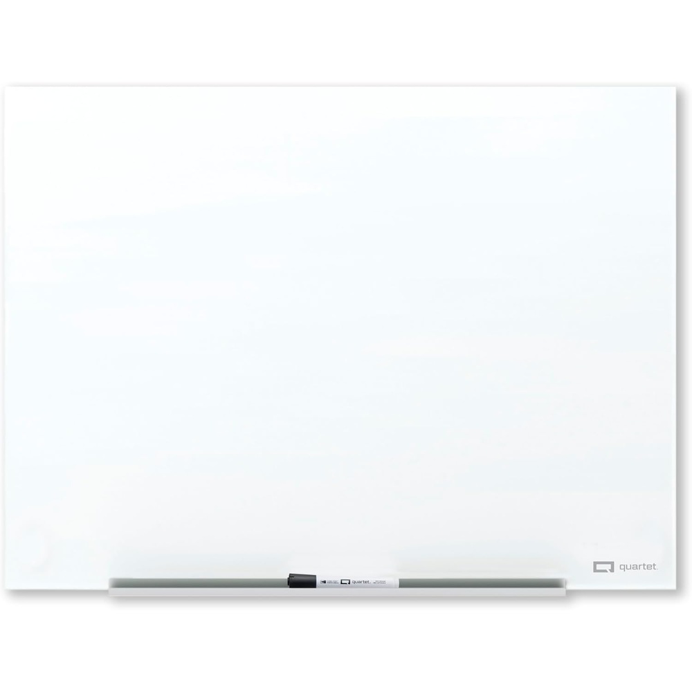 image:imageQuartet Magnetic Glass Dry Erase White Board 8 x 4 AntiGlare Whiteboard for Wall InvisaMount Frameless White Q019648F03IMWAntiGlare