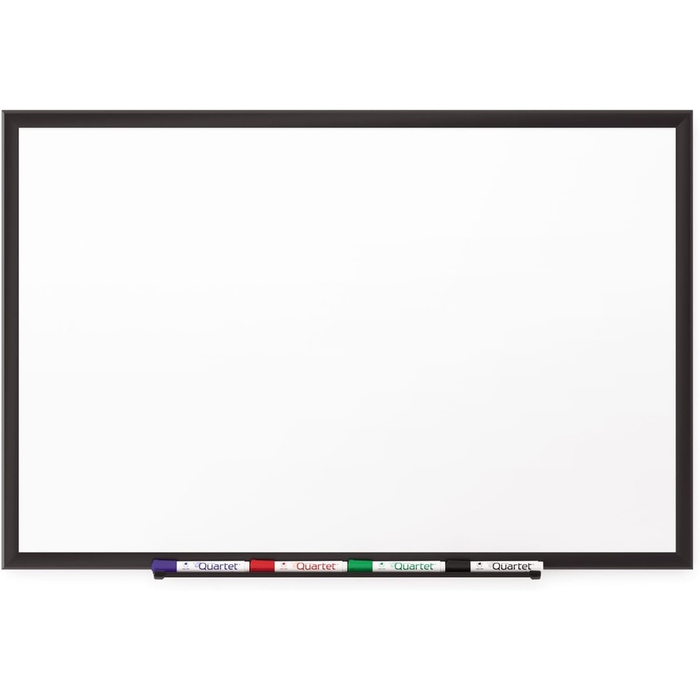 image:imageQuartet Magnetic Porcelain Whiteboard 5 x 3 White Board Premium Duramax Black Aluminum Frame 2545BBlack