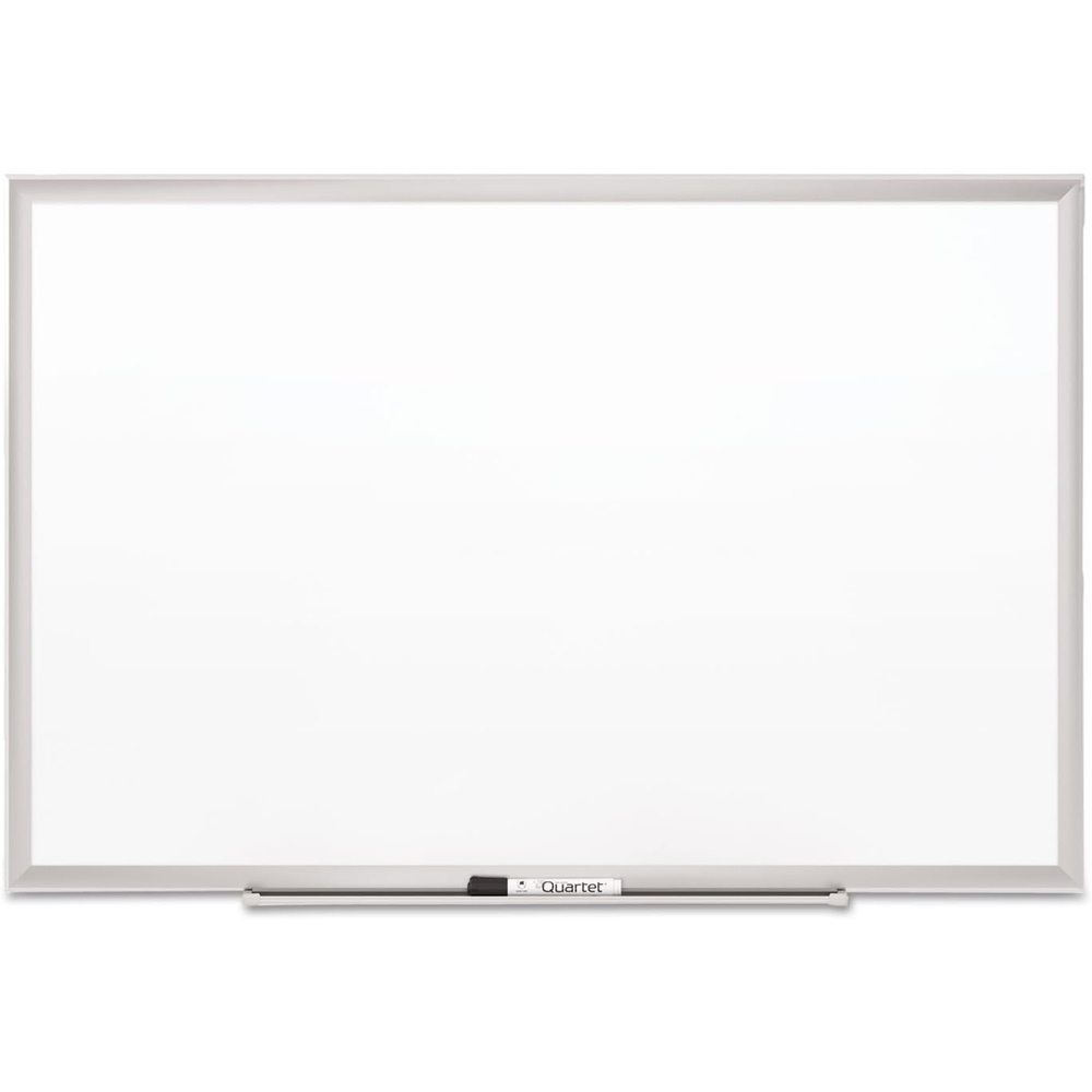 image:imageQuartet Magnetic Porcelain Whiteboard 5 x 3 White Board Premium Duramax Black Aluminum Frame 2545BSilver