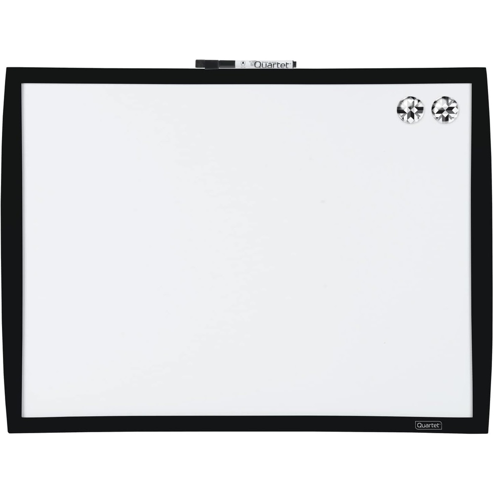 image:imageQuartet Magnetic Whiteboard 17 x 23 Small White Board for Wall Dry Erase Board for Kids Perfect for Home Office amp Home School Supplies 1 Mini Dry Erase Marker 2 Magnets Black Frame 34608BK