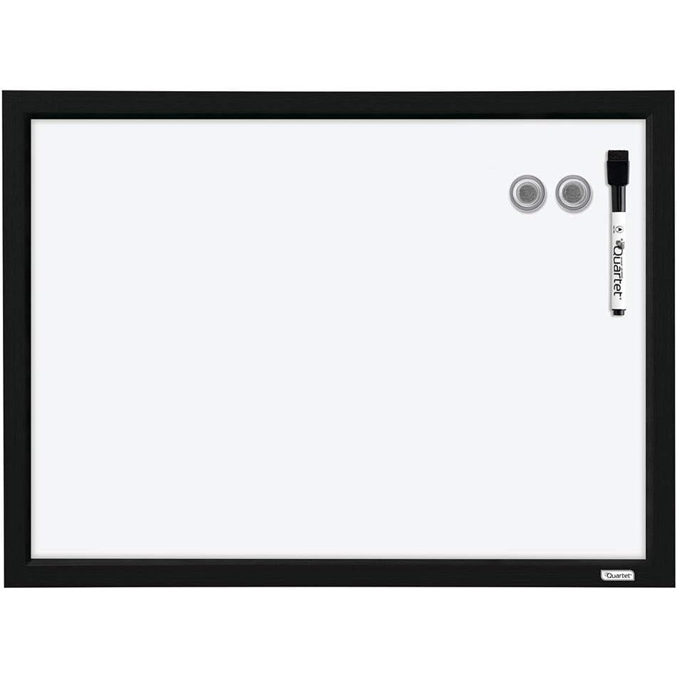 image:imageQuartet Magnetic Whiteboard 17 x 23 inches White Board Dry Erase Board Black Frame MWDW1723MBKBlack Frame