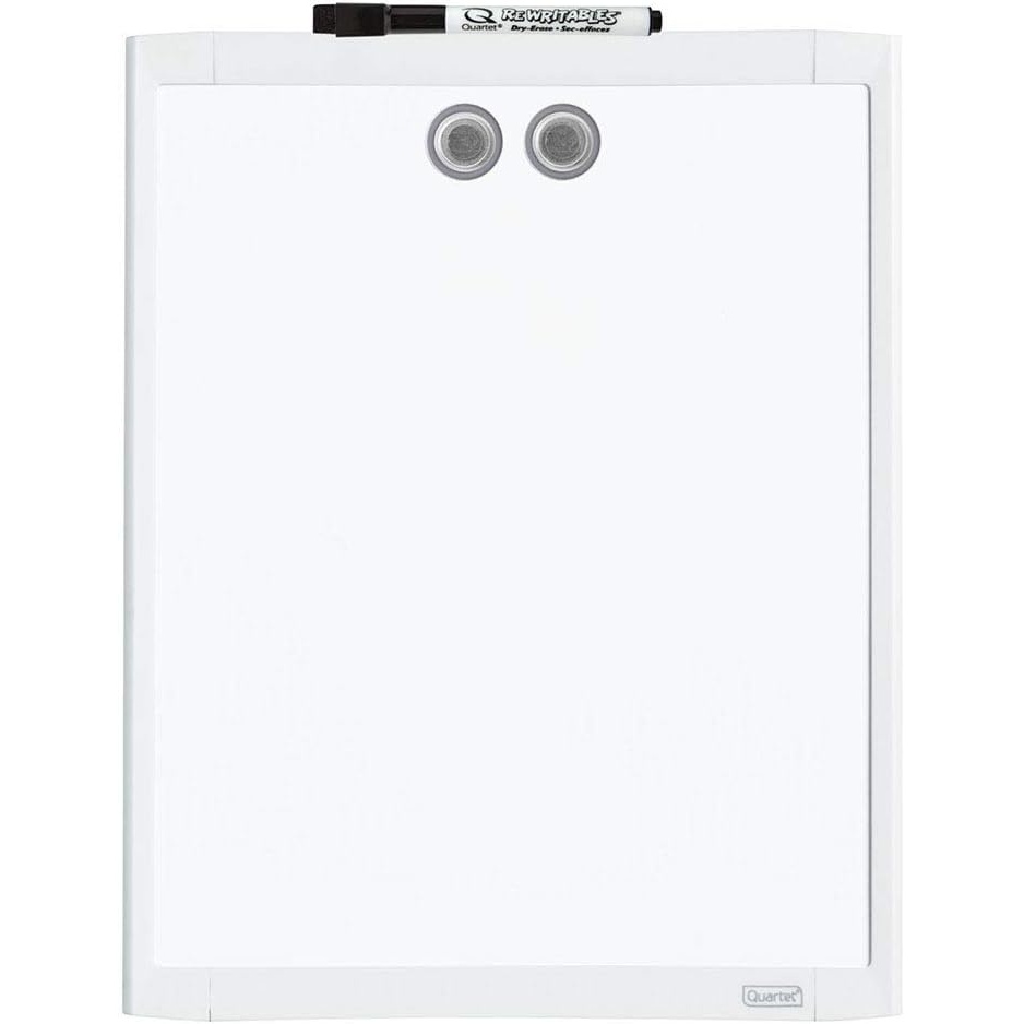 image:imageQuartet Magnetic Whiteboard 812 x 11 White Board for Wall Dry Erase Board for Kids Perfect for Home Office amp Home School Supplies 1 Dry Erase Marker 2 Magnets Black Frame MHOW8511BKWhite