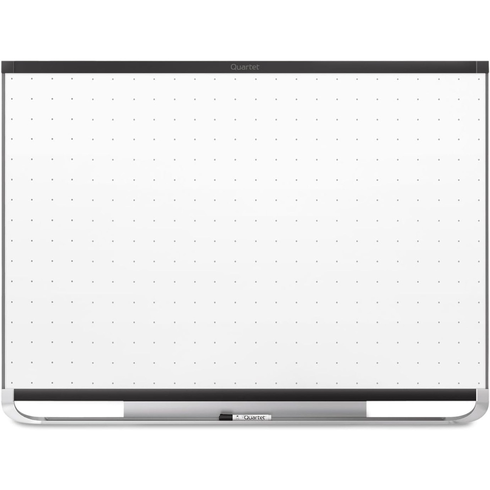 image:imageQuartet Magnetic Whiteboard White Board Dry Erase Board 6 x 4 Black Aluminum Frame Prestige 2 Total Erase TEM547B