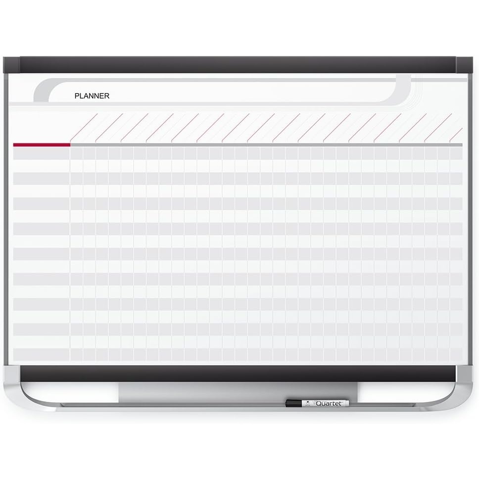 image:imageQuartet Prestige 2 Magnetic Total Erase Project Planner 3 x 2 Feet Board with 16 Row29 Column Chart PP32P224W x 36H