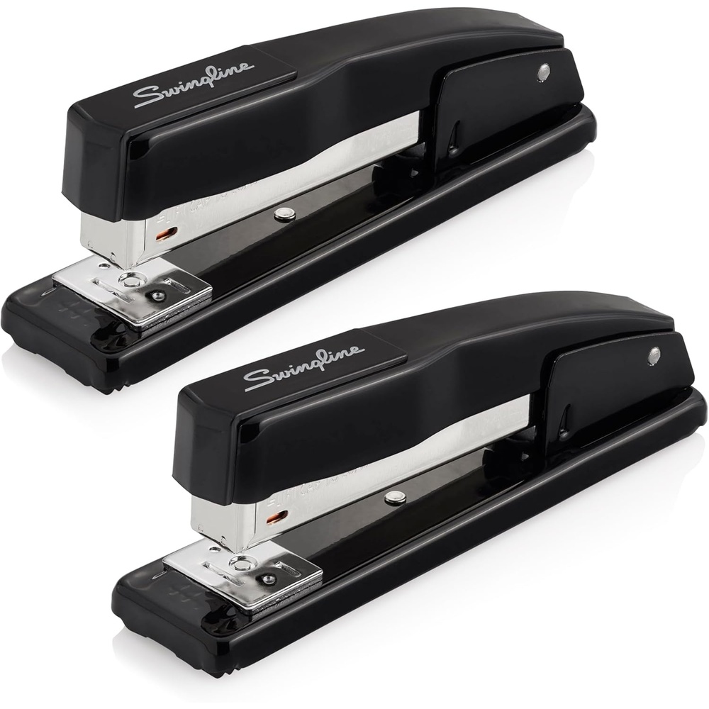image:imageSwingline Commercial Stapler 20 Sheet Capacity Jam Free Metal 2 Pack Black 44401AZPack of 2