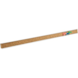 Quartet Bulletin Bar Pin Strip Cork Board 48″ x 1″, For Classroom, Office, Cubicle, Aluminum Frame (Z2006)(1″ x 18″)