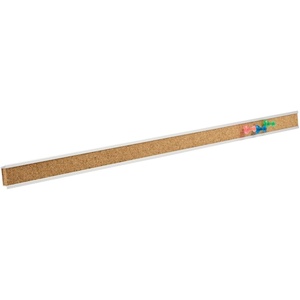 Quartet Bulletin Bar Pin Strip Cork Board 48″ x 1″, For Classroom, Office, Cubicle, Aluminum Frame (Z2006)(1″ x 24″)