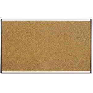 Quartet Bulletin Board, 30″ x 18″, Corkboard, Cubicle, Arc, Aluminum Frame (ARCB3018)(30″W x 18″H)