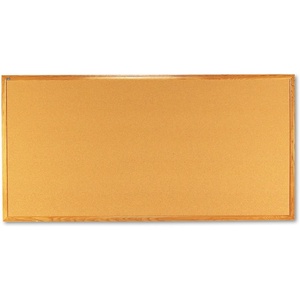 Quartet Cork Bulletin Board 96″W x 48″H Pin Board, Oak Finish Frame (308)