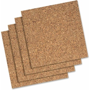 Quartet Cork Tiles, Bulletin Board Cork Panels 12″ x 12″ x 3/16″, Natural, 4 Pack (102)(Natural)