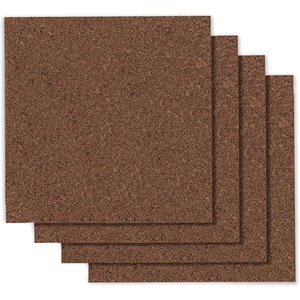 Quartet Cork Tiles, Bulletin Board Cork Panels 12″ x 12″ x 3/8″, Dark Brown, 4 Pack (15050Q)(12″ x 12″)