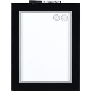 Quartet Corkboard, Framed Bulletin Board, 14 x 14 inches Cork Board, Home Organization, Black Frame (50722)(Dry Erase Board)