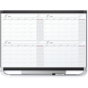Quartet Dry Erase Calendar Board, Magnetic Whiteboard Planner, 3′ x 2′, 4 Months, Total Erase Surface, Prestige 2 (4MCP23P2)