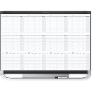 Quartet Dry Erase Calendar Board, Planner, Magnetic Whiteboard, 3′ x 2′, Total Erase Surface, Prestige 2 (12MCP23P2)