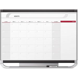 Quartet Dry Erase Calendar Board, Planner, Magnetic Whiteboard, 3′ x 2′, Yearly, Total Erase Surface, Prestige 2 (CP32P2)(Monthly)
