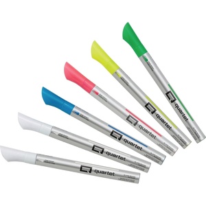 Quartet Dry Erase Markers, Glass Whiteboard Markers, Fine Tip, Assorted Neon Colors, 6 Pack (79558Q)(Fine Tip)