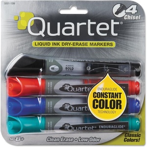 Quartet Dry Erase Markers, Whiteboard Markers, Chisel Tip, EnduraGlide, White Board Dry Erase Pens for Teachers, Home School & Office Supplies, Blue, 12 Pack (5001-3M)(Assorted)