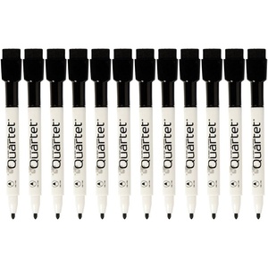 Quartet Dry Erase Markers, Whiteboard Markers, Fine Tip, ReWritables, Mini, Magnetic, Classic Colors, 6 Pack (51-659312Q)(Black)