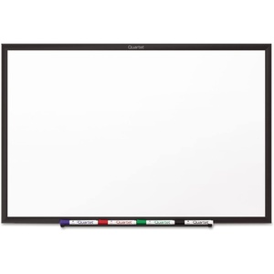 Quartet Dry Erase White Board 96″W x 48″H Non-Magnetic Whiteboard, Total Erase, Silver Aluminum Frame (S538)(Black)