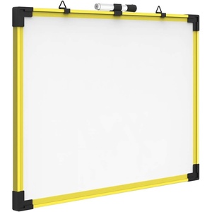 Quartet Dry Erase Whiteboard, Magnetic White Board, 18″ x 24″, Plastic Frame, Industrial Yellow (724120)(24″W x 18″H)