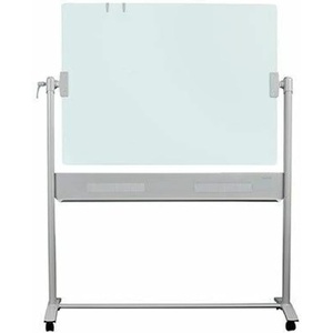Quartet Easel, Magnetic, Glass Whiteboard, 4′ x 3′, Reversible, Portable, Flip Chart Holder, Infinity (ECM43G)(48″W x 36″H)