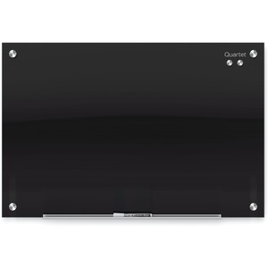 Quartet Magnetic Dry Erase Board, 72″ x 48″ Glass Whiteboard for Wall, Infinity, Black (G7248B)(24″W x 18″H)