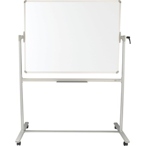 Quartet Magnetic Dry-Erase Board, 48″ x 36″ (4′ x 3′) Nano-Clean Easel Whiteboard, Double-Sided, Silver Frame (Q284836A01-R)