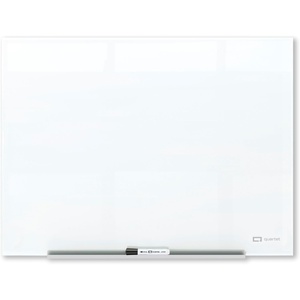 Quartet Magnetic Glass Dry Erase White Board, 8′ x 4′ Anti-Glare Whiteboard for Wall, InvisaMount Frameless, White (Q019648F03IMW)(Standard)