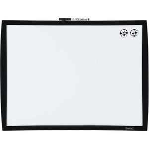 Quartet Magnetic Whiteboard, 17″ x 23″ Small White Board for Wall, Dry Erase Board for Kids, Perfect for Home Office & Home School Supplies, 1 Mini Dry Erase Marker, 2 Magnets, Black Frame (34608-BK)