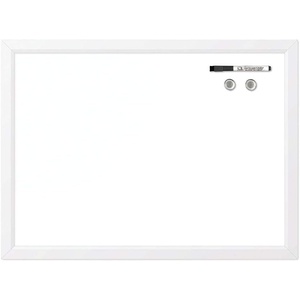Quartet Magnetic Whiteboard, 17 x 23 inches White Board, Dry Erase Board, Black Frame (MWDW1723M-BK)(White Frame)