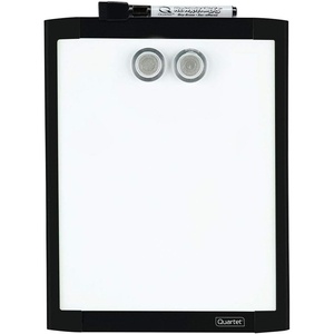 Quartet Magnetic Whiteboard, 8-1/2″ x 11″ White Board for Wall, Dry Erase Board for Kids, Perfect for Home Office & Home School Supplies, 1 Dry Erase Marker, 2 Magnets, Black Frame (MHOW8511-BK)(Black)