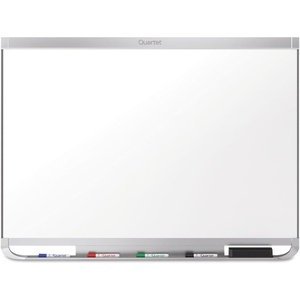 Quartet Magnetic Whiteboard, Porcelain, White Board, Dry Erase Board, 8′ x 4′, Aluminum Frame, Prestige 2 Duramax (P558AP2)(Aluminum)