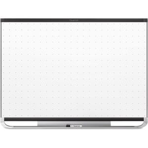 Quartet Magnetic Whiteboard, White Board, Dry Erase Board, 6′ x 4′, Black Aluminum Frame, Prestige 2 Total Erase (TEM547B)