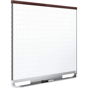 Quartet Magnetic Whiteboard, White Board, Dry Erase Board, 8′ x 4′, Graphite Finish Frame, Prestige 2 Total Erase (TEM548G)(Mahogany)