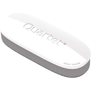 Quartet White Board Dry Erase Board Eraser, 5″ x 2″, Max Clean for Dry Erase Markers, Includes Magnetic Caddy Holder, Home School Supplies & Home Office Accessories, White/Gray (DFEB4)(5″ x 2″ (Pack of 1))