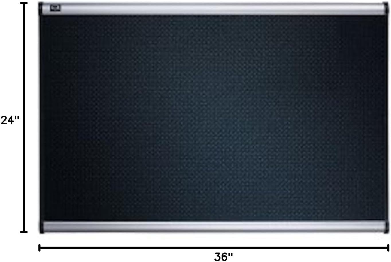 image:imageQuartet Bulletin Board Foam 4 x 3 Embossed HiDensity Fiberboard Aluminum Frame Black B344A24 x 36