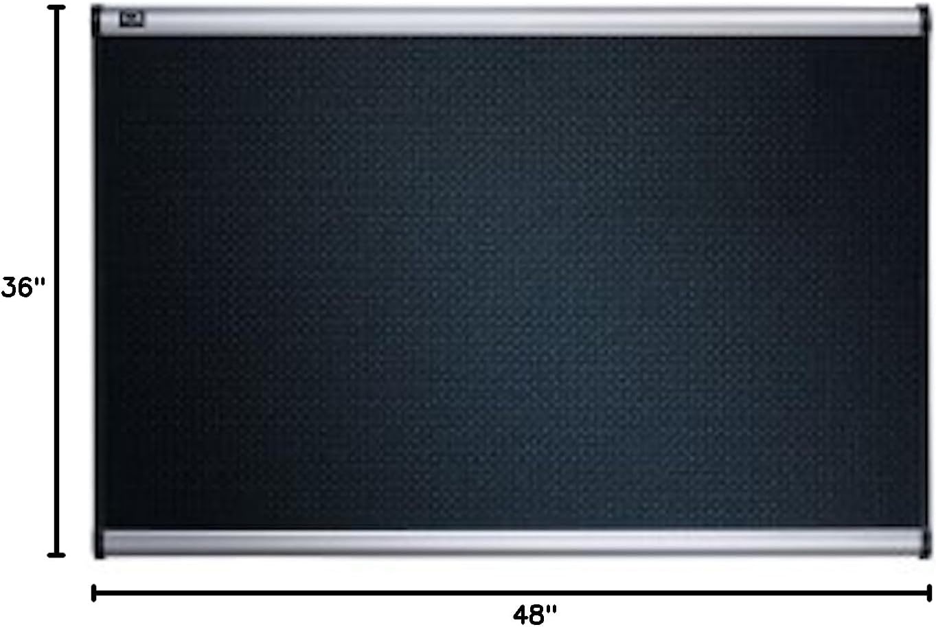 image:imageQuartet Bulletin Board Foam 4 x 3 Embossed HiDensity Fiberboard Aluminum Frame Black B344A36 x 48