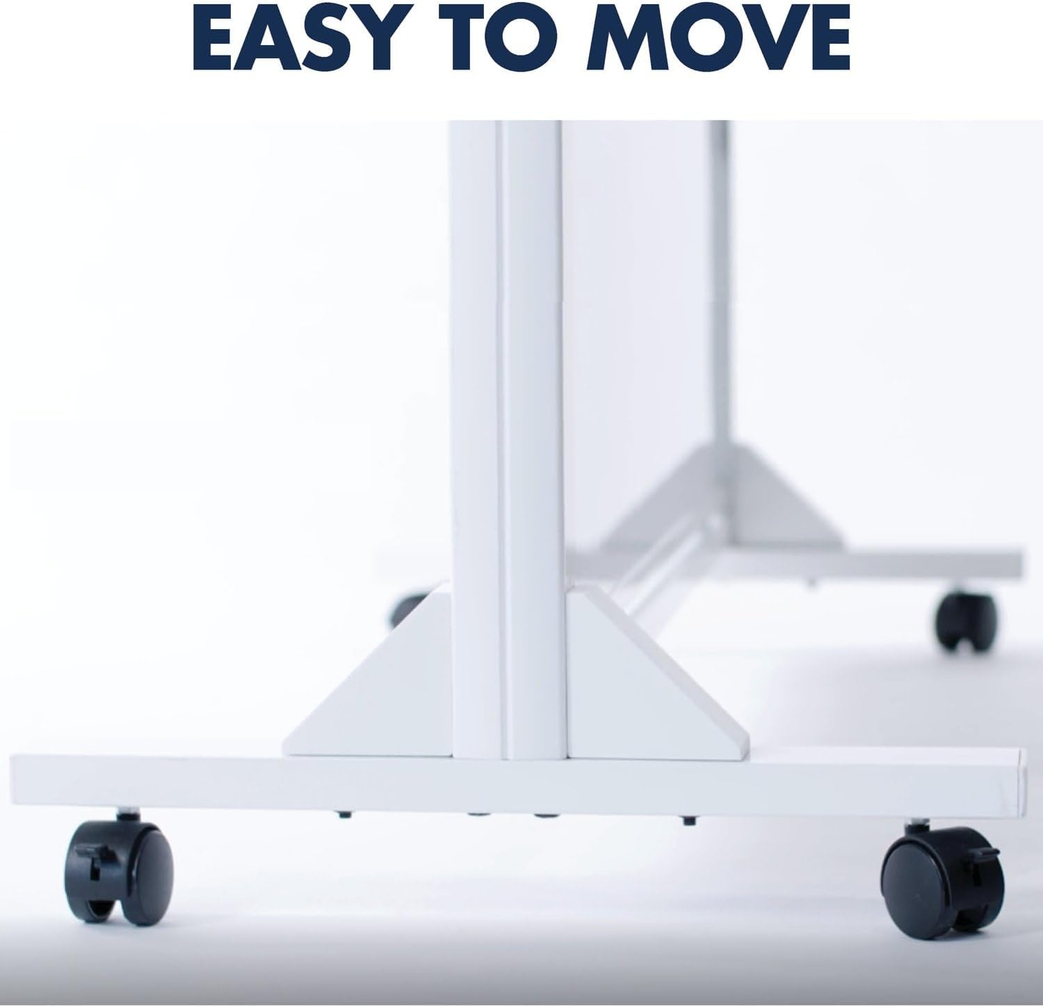 image:imageQuartet Dry Erase Easel Magnetic 40 x 68 Motion DualTrack Mobile Aluminum Frame ECM4068DT
