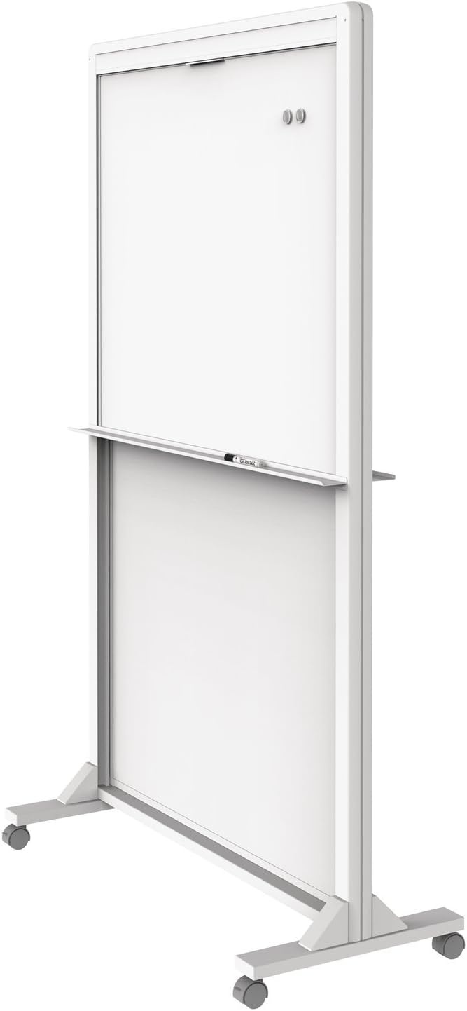 image:imageQuartet Dry Erase Easel Magnetic 40 x 68 Motion DualTrack Mobile Aluminum Frame ECM4068DT