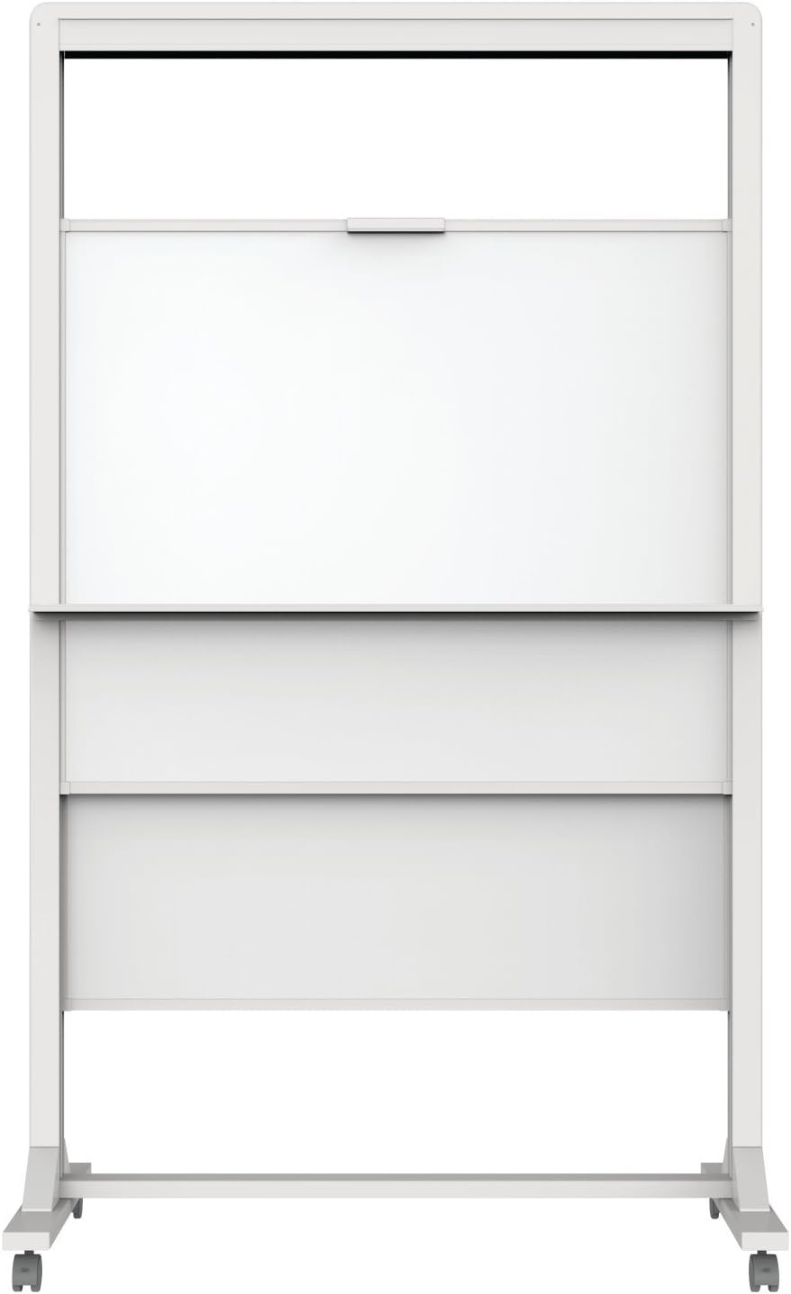 image:imageQuartet Dry Erase Easel Magnetic 40 x 68 Motion DualTrack Mobile Aluminum Frame ECM4068DT