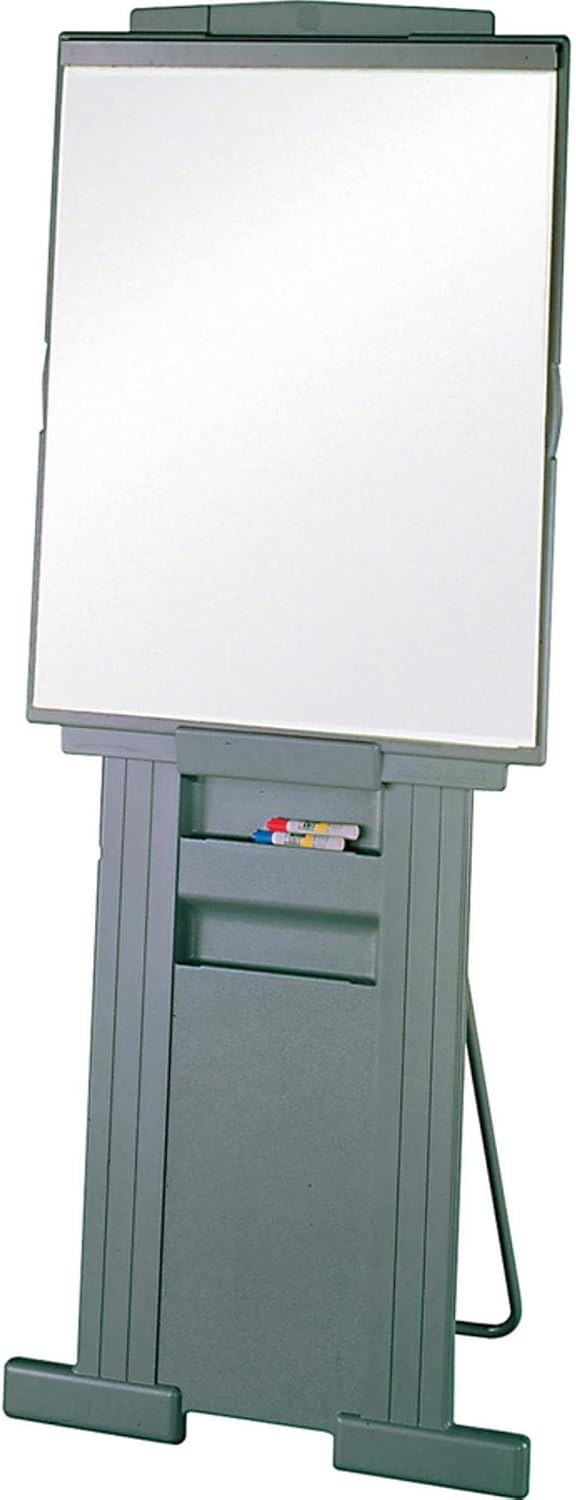 image:imageQuartet Easel Adjusts 39 to 72 inches High Collapsible Portable Whiteboard Flipchart Holder DuraMax Presentation Gray 200E