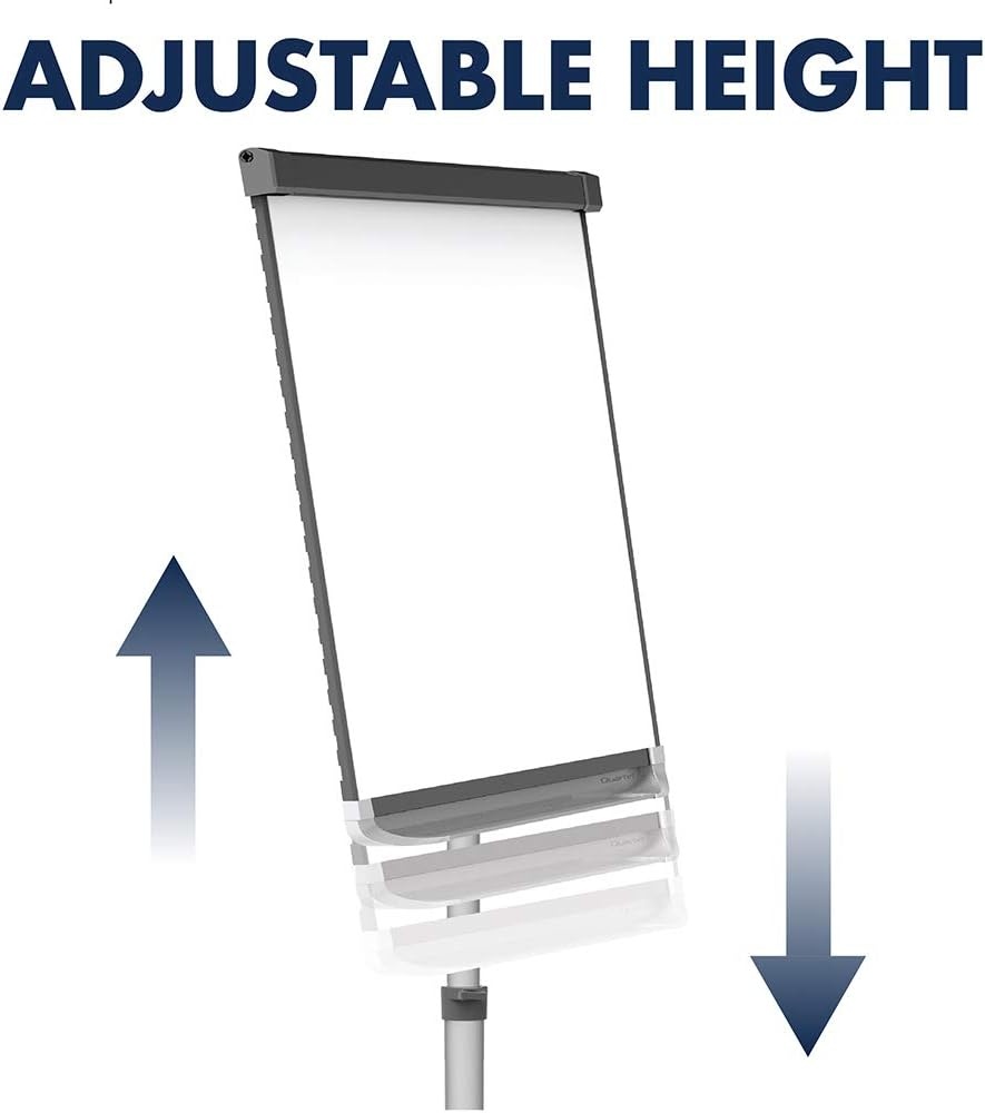 image:imageQuartet Easel Magnetic 6 x 4 Reversible WhiteboardFlipchart Prestige 2 Mobile Presentation Graphite Frame ECM64P224W x 36H