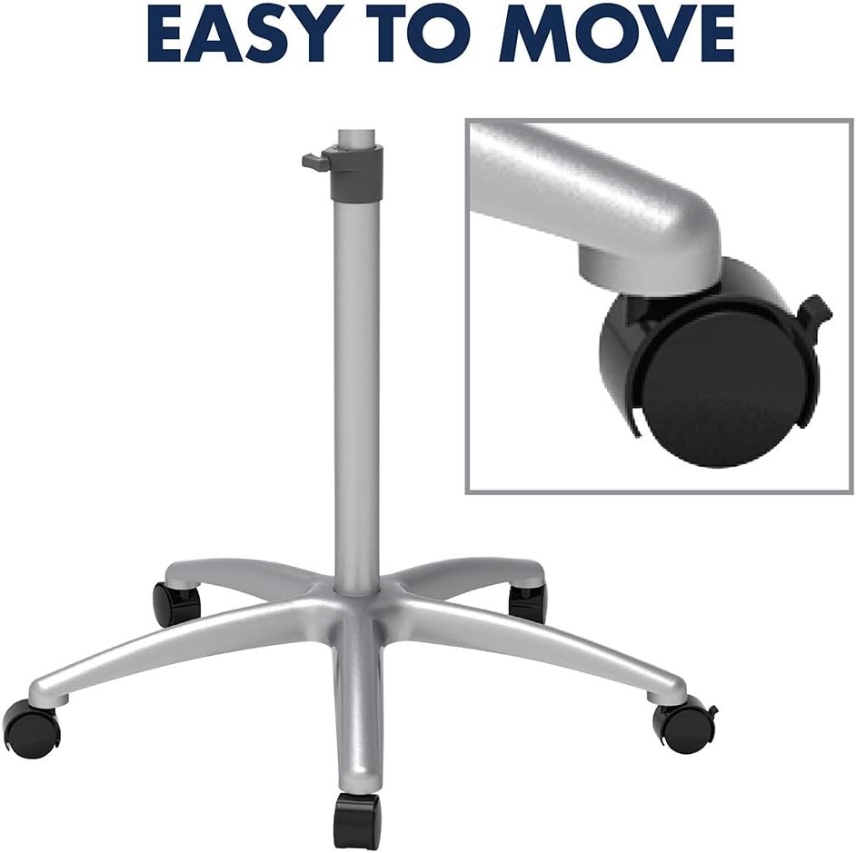 image:imageQuartet Easel Magnetic 6 x 4 Reversible WhiteboardFlipchart Prestige 2 Mobile Presentation Graphite Frame ECM64P224W x 36H