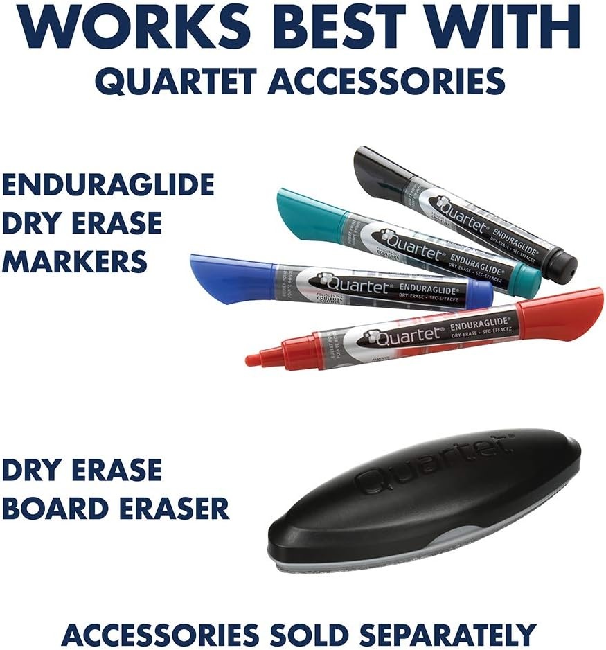 image:imageQuartet Easel Magnetic 6 x 4 Reversible WhiteboardFlipchart Prestige 2 Mobile Presentation Graphite Frame ECM64P224W x 36H